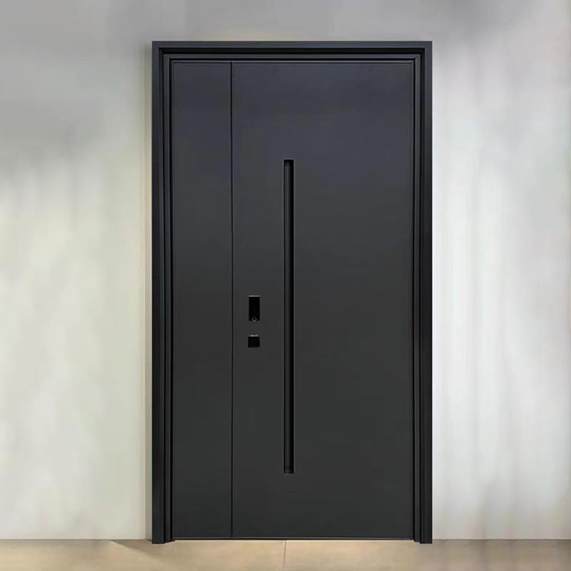 Italiensk minimalistisk koppar-aluminium mor-son-dörr
